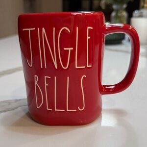 Rae Dunn Red Jingle Bells Mug